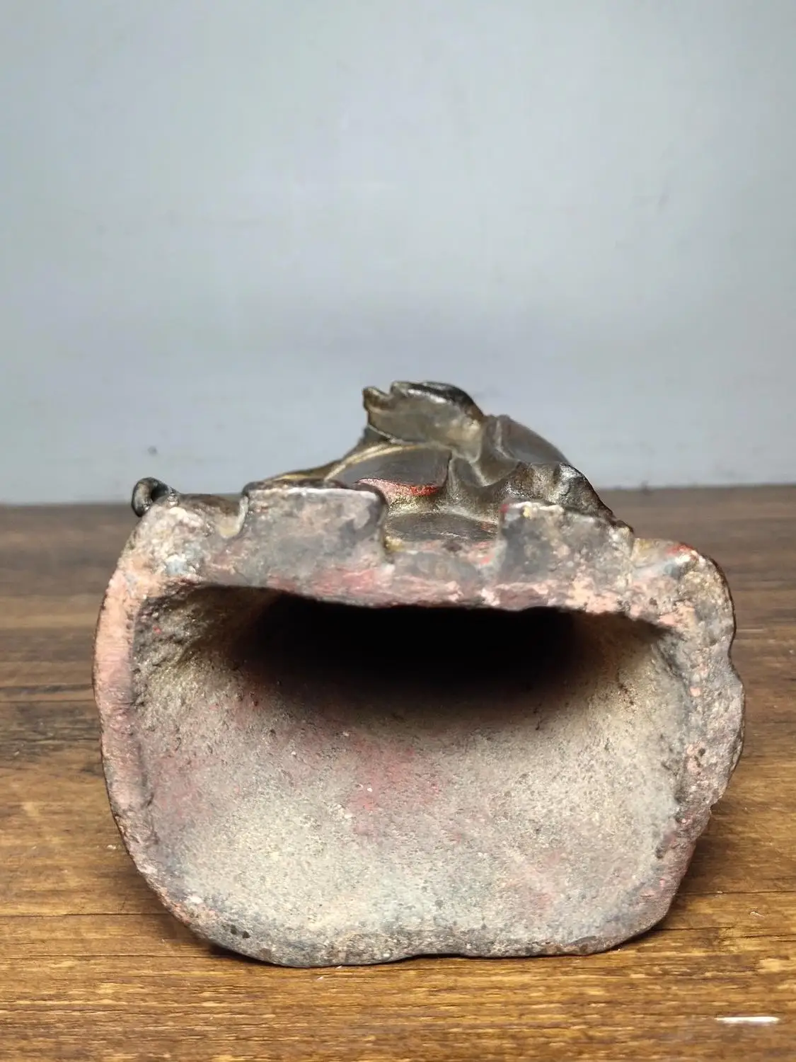 

Home Decor 12" Tibet Buddhism Temple Old Bronze Cinnabars Shakyamuni Buddha Statue Standing buddha Enshrine the Buddha