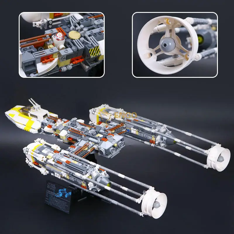 Конструктор Y-wing из 05040 блоков совместимый с 10143 звёздными войнами 1473 деталей