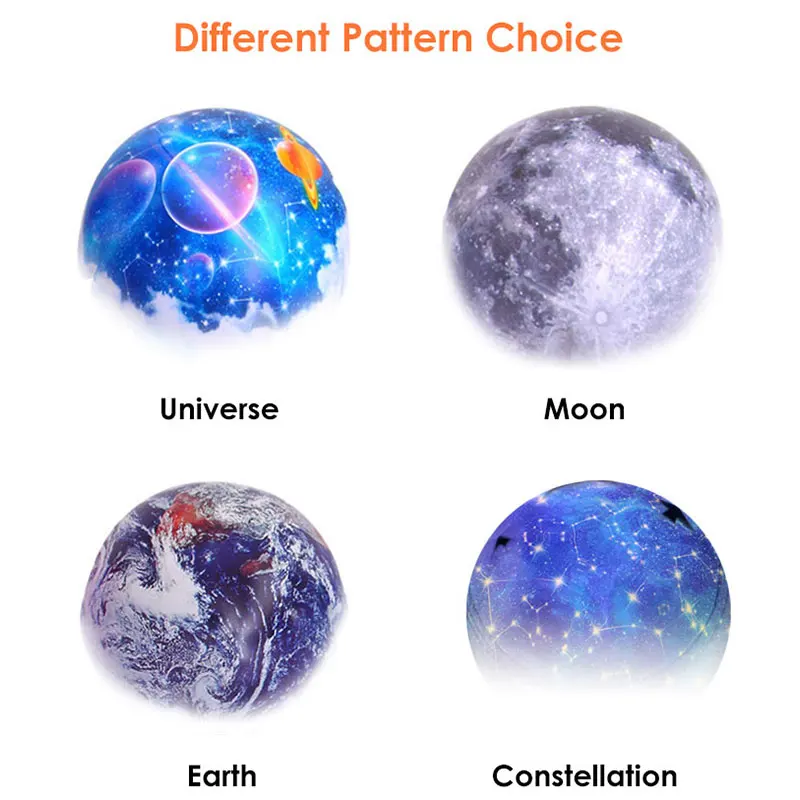 

Rotating Projector LED Night Light Magic Starry Sky Universe Moon Lamp USB Battery Timing Dimmable Night Light For Kids Gift