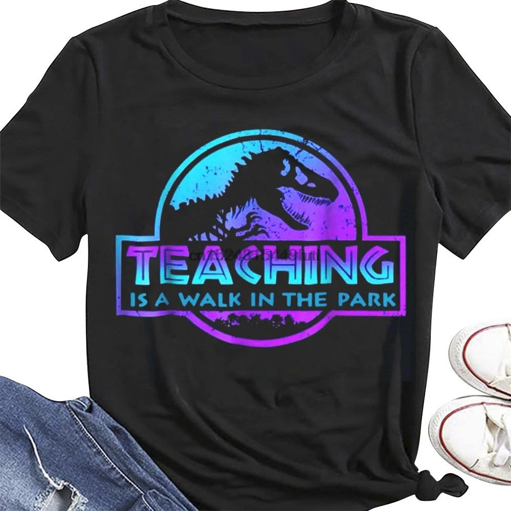 Park T-Shirt Black Walk In The Teaching Is A S-3Xl Cotton Ladies Shirt | Мужская одежда
