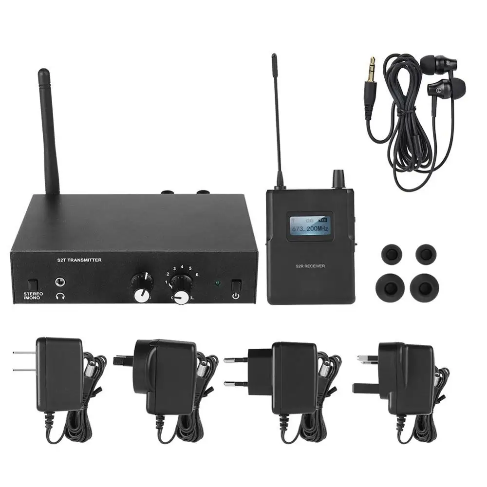 

Original For ANLEON S2 UHF Stereo Wireless In-Ear Monitor System 670-680MHZ ear monitoring Professional Digital Sound Stage
