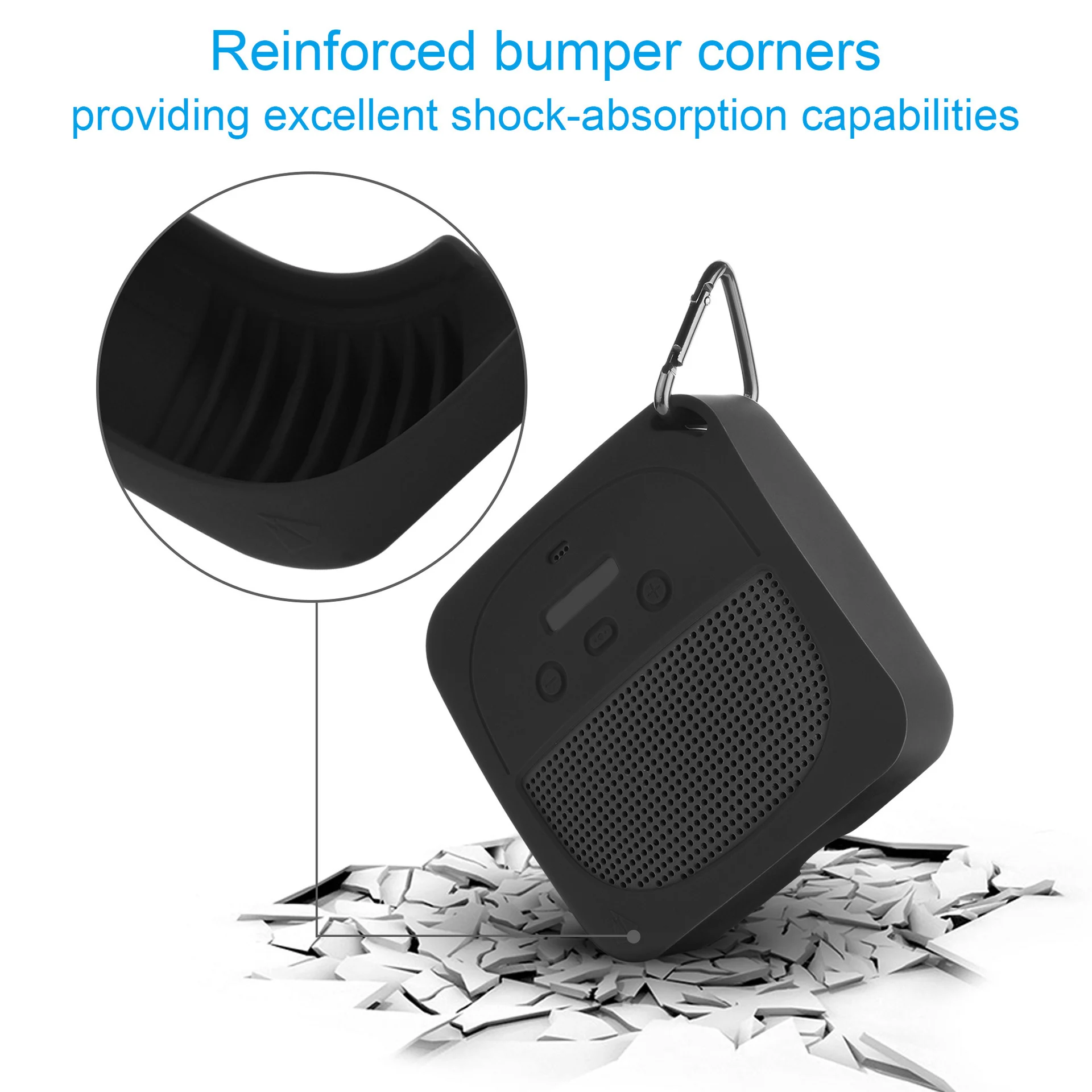 Разноцветный противоударный чехол для Bose SoundLink Micro мягкий защитный силиконовый