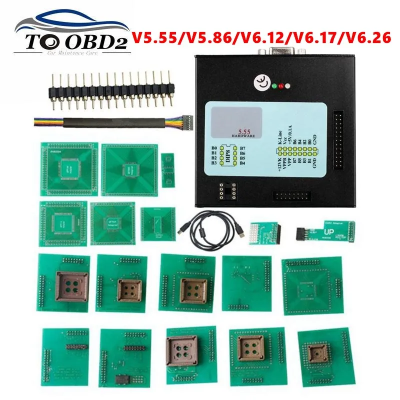 Программируемый ECU чип XPROG V 6 17 12 5 55 86 черный металлический корпус автоматическая