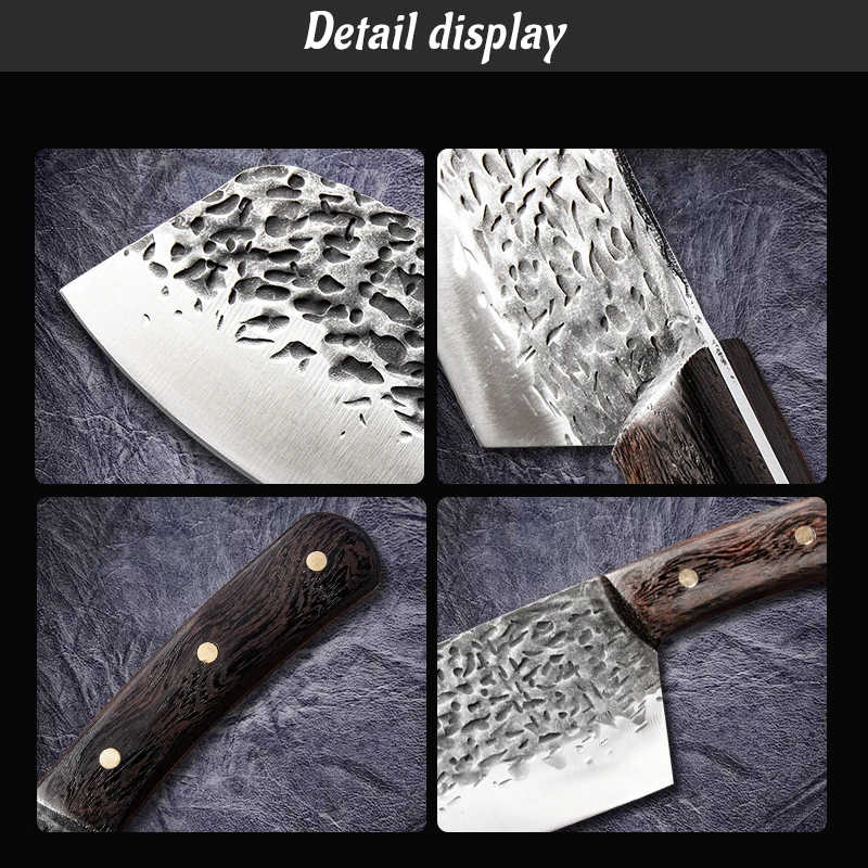 7-дюймовый кованый нож для кухни ручной работы китайский шеф-повар нарезки мяса