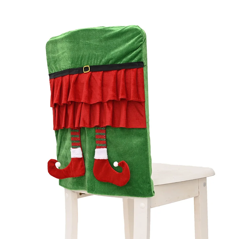 55X45Christmas эластичный Чехол для стула грецкий орех солдат зеленый ножной