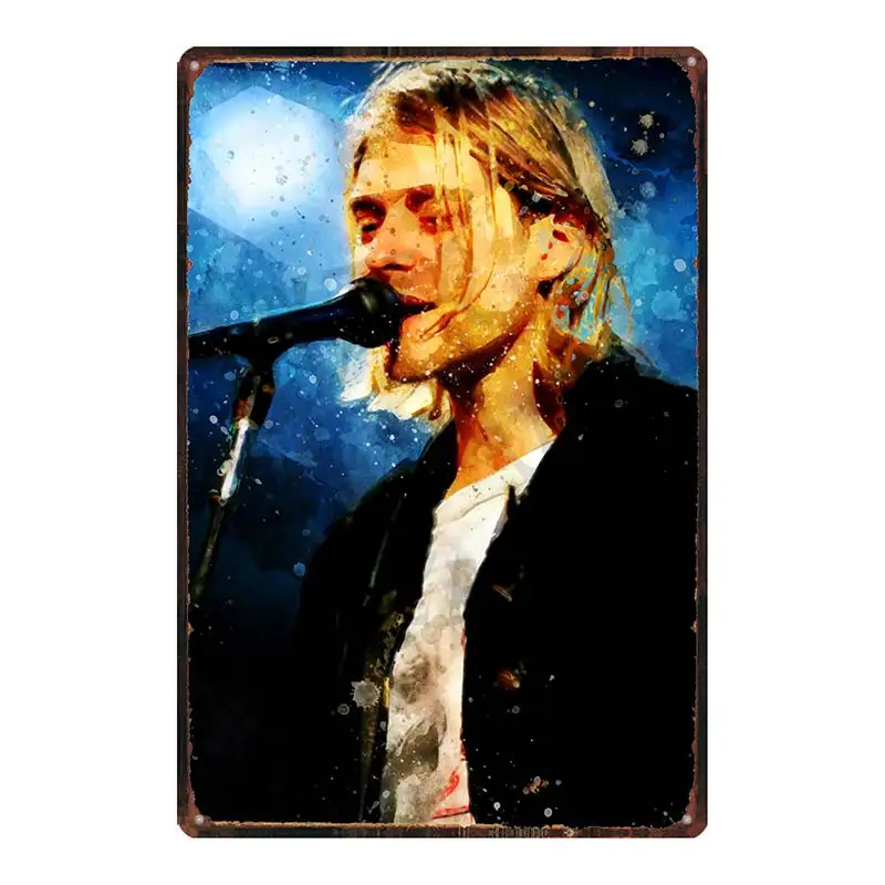 Rock Музыка оловянные знаки металлическая пластина Стена Бар Ресторан домашний