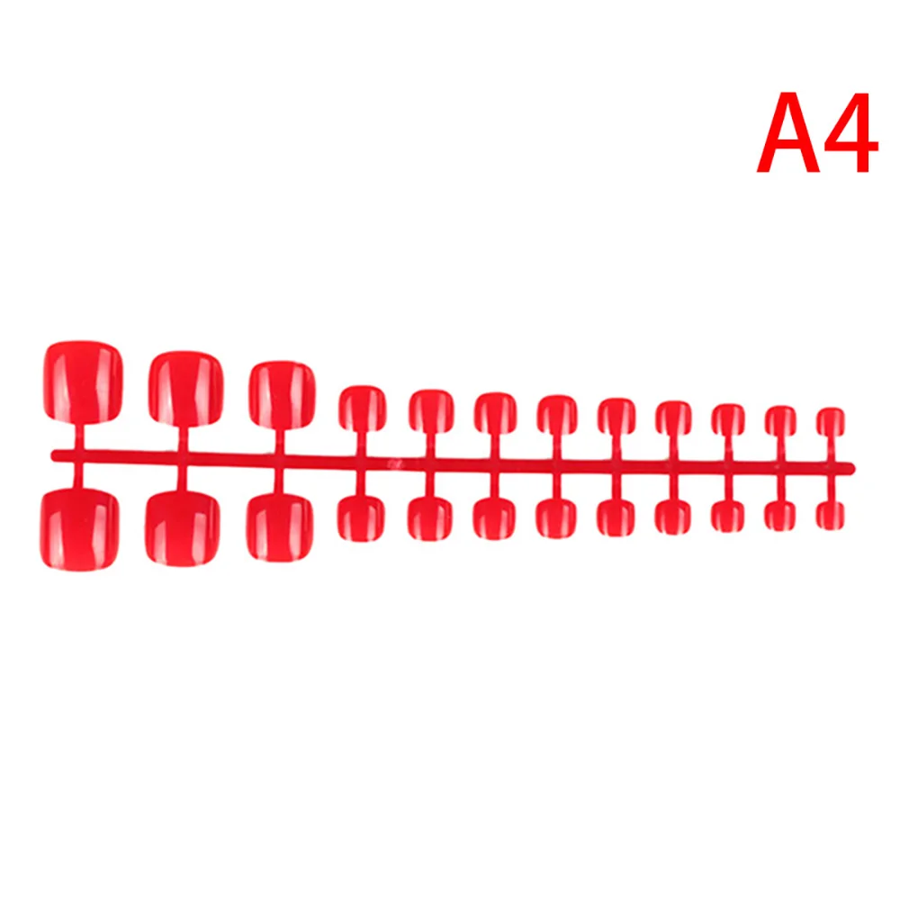 24 шт./лист Короткие искусственные ногти во французском стиле | Красота и здоровье