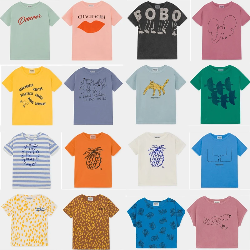 Весна лето 2020 детские футболки новые с короткими рукавами и принтом для