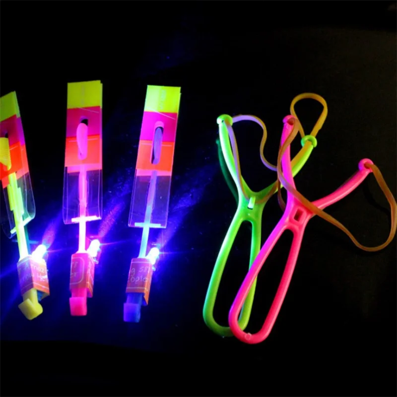 25 шт./лот светодиодная стрела летающие игрушки уличные забавные виды спорта для