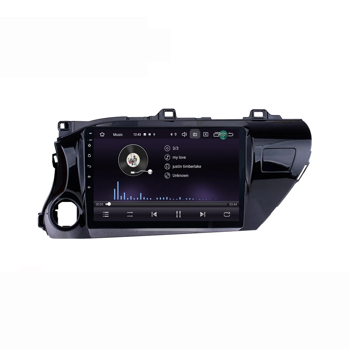 10," android 9,0 RAM2G Автомобильный gps dvd-плеер для Toyota Hilux автомобильный Радио Мультимедиа Навигация стерео головное устройство dsp