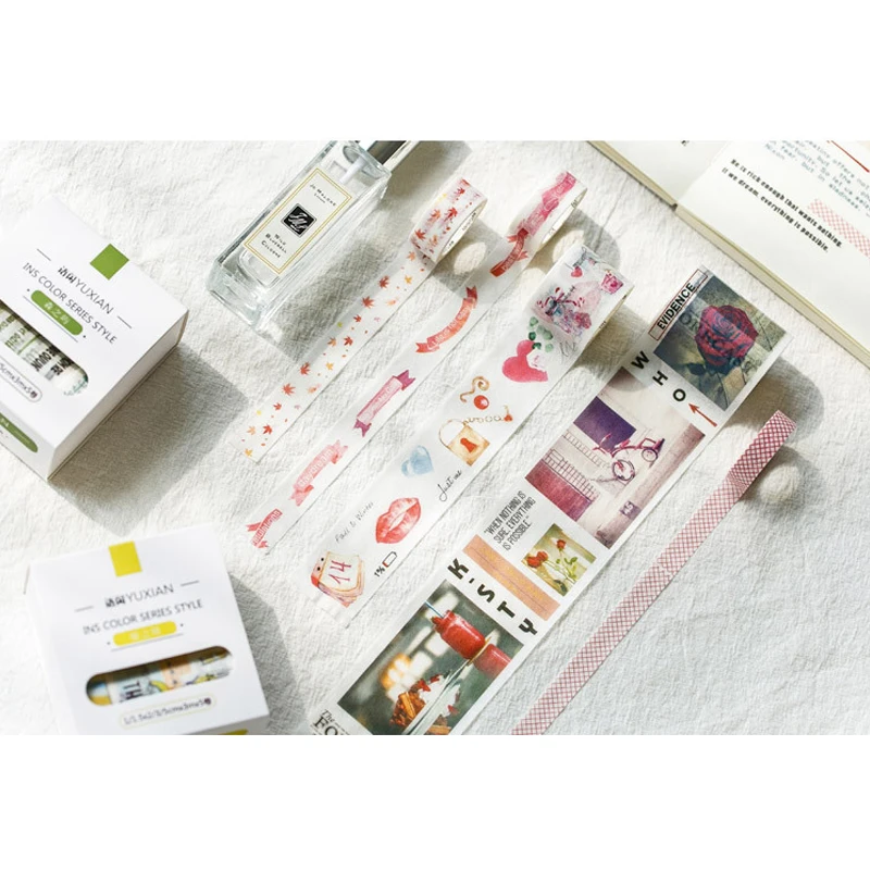 5 шт./упак. 3M фиолетового красного и желтого цветов Ins Цвет Япония набор