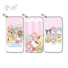 Sanrio My Melody girl boy Кошелек из искусственной кожи Длинный кошелек на молнии с коричным рисунком hello kitty держатель для карт монетница Сумка-клатч