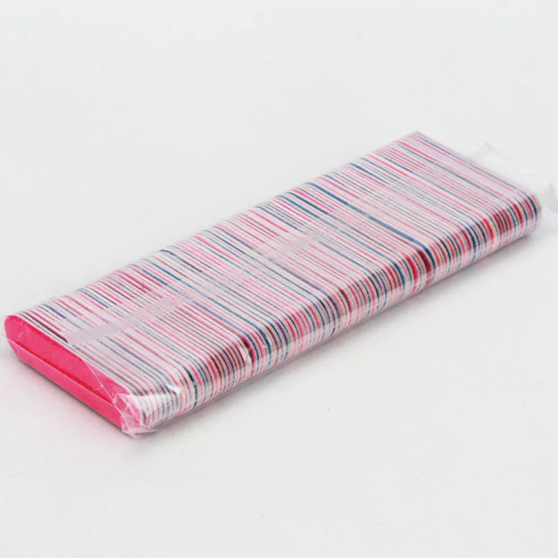 Мини-пилка для ногтей зернистость 500 шт./упак. двухсторонняя пилка розовая синяя