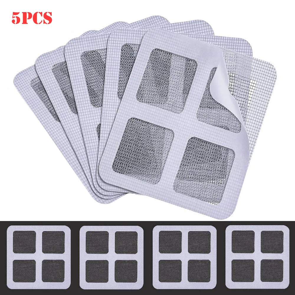 

4 Pack Fix Net Window Home Adhesive Antis Mosquito Fly Bug Insect Repair Screen Wall Patch Stickers Mesh Window Screen Practical