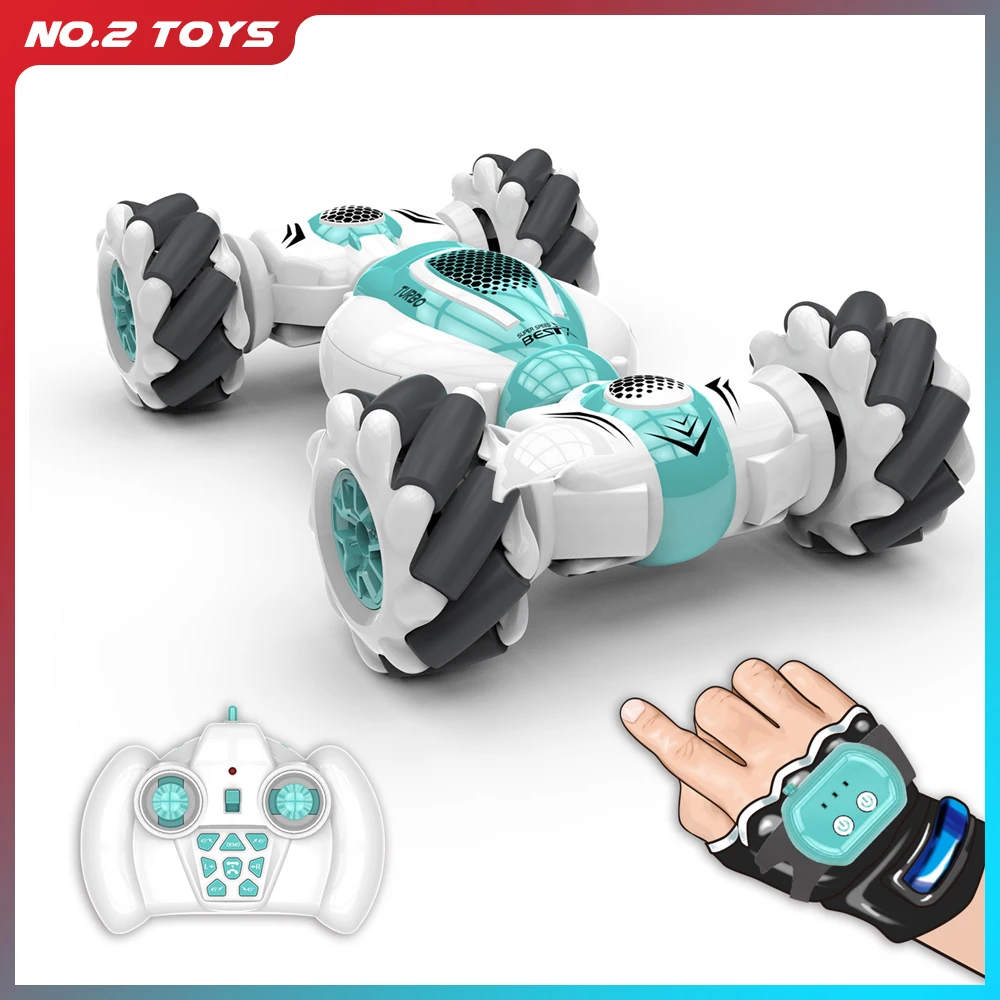S-012 RC Stunt Car Remote Control Watch Gesture Sensor Electric Toy Cars 2.4GHz 4WD Rotation Gift for Kids Boys Birthday | Игрушки и
