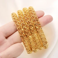 bangrui elegant 60mm openable gold color bracelet bangle high quality jewelry for dubai africa arab women jewelry party gift