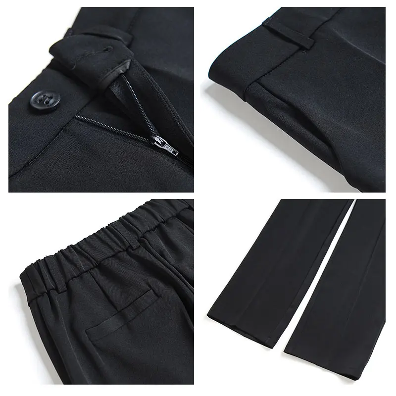 

Pants Women High Waist Ankle-Length Pants 2020 Loose Wide leg pants Plus Size Casual Streetwear Pantalon Femme Spring Autumn