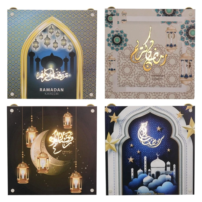 Ретро Eid Mubarak арабский светодиодный светильник с цепочкой настенный подвесной
