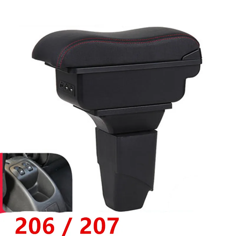 Подлокотник для PEUGEOT 206 207 центральный контейнер хранения Стайлинг автомобиля