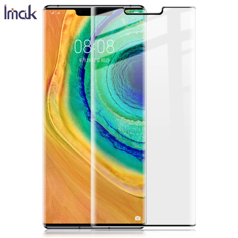 IMAK 3D Curved Full Cover Tempered Glass For Huawei Mate 30 Pro Anti-Explosion Screen Protector Flim 30pro | Мобильные телефоны и