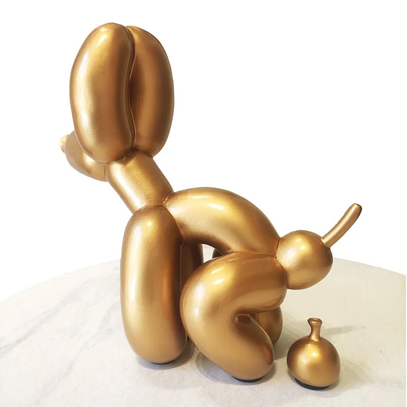 

Abstraction Poop Dog Colophony Crafts Statue Creative Geometry Pet Dog Bedroom Artwork Figurine Decoration X4933