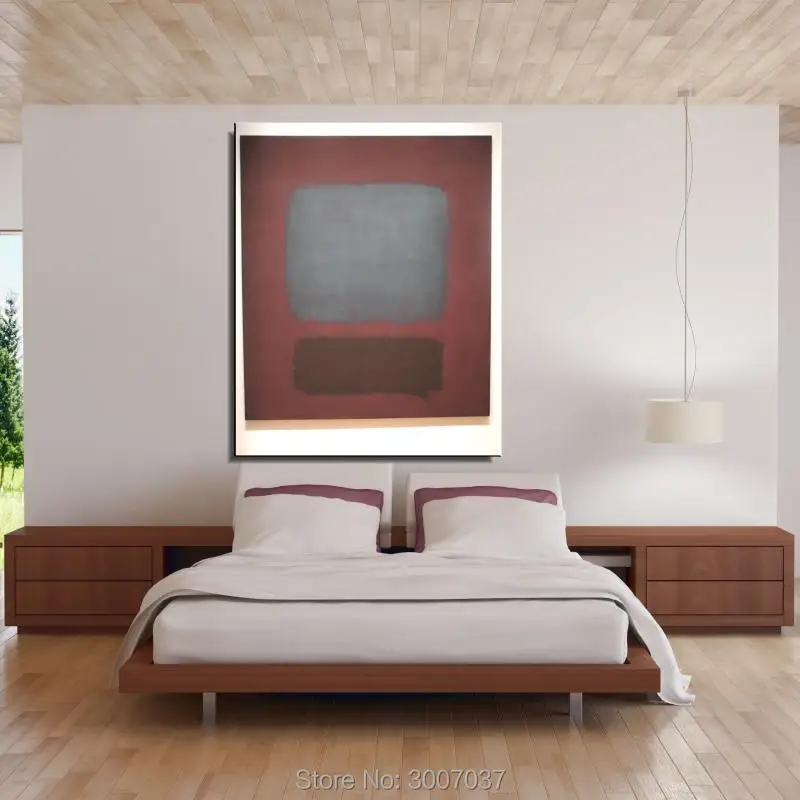Mark Rothko абстрактная живопись маслом на холсте Безрамная голограмма гостиная