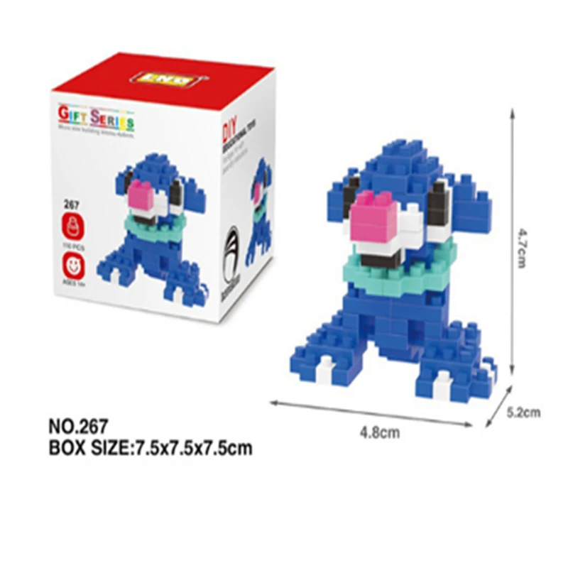 

Mini Building blocks 3D DIY Micro Particles Bricks Gift Toy Pokemon Groudon Kyogre Rayquaza Sobble Scorbunny Grookey Chansey