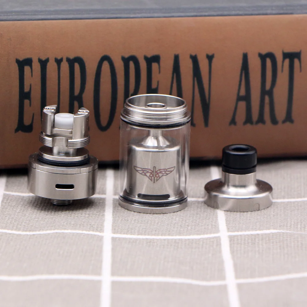 

Value Greek MTL RTA Atomizer 22mm Diameter 510 Thread 316 SS 4ml Top Filling Vape Tank For E Cigarette Hookah Box Mod