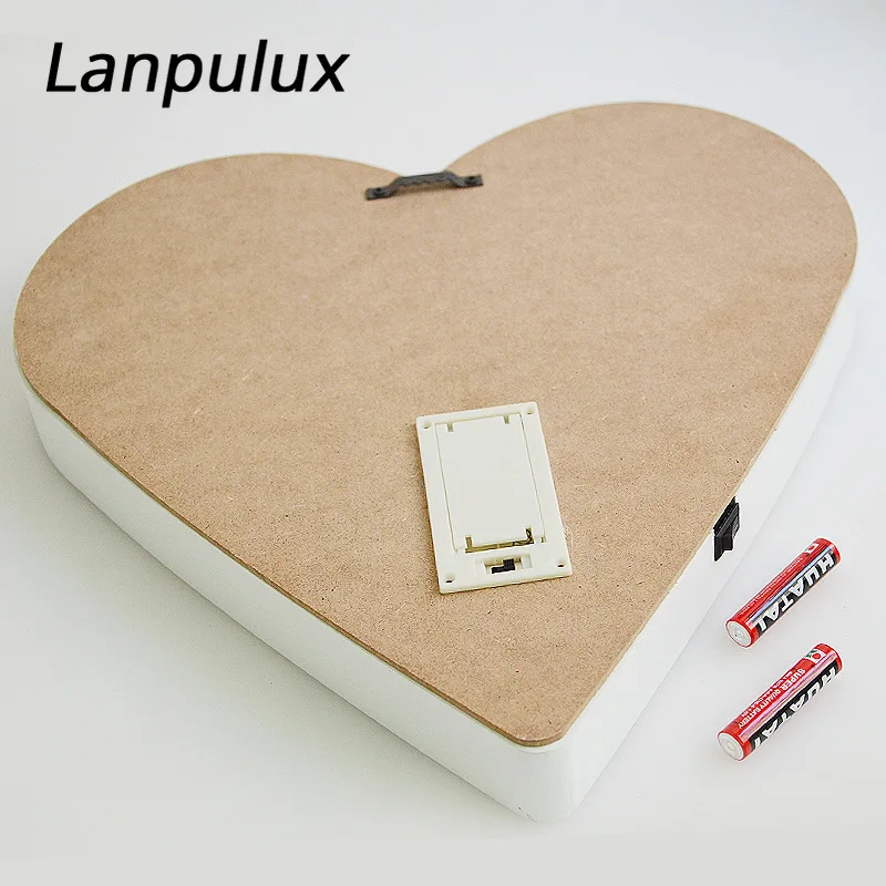 Lanpulux 3D Деревянный любовь светодиодный ночник в форме сердца письмо девушка