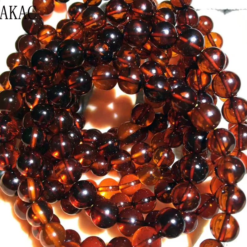 

1 браслет около 8 мм 22-23beads 100% натуральные бусины из янтаря в крови отправляются случайным образом