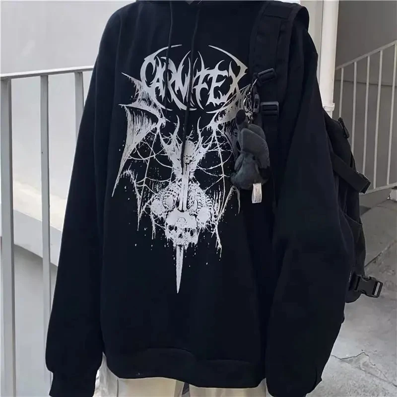 Женские толстовки в стиле Харадзюку одежда готическом | Женская