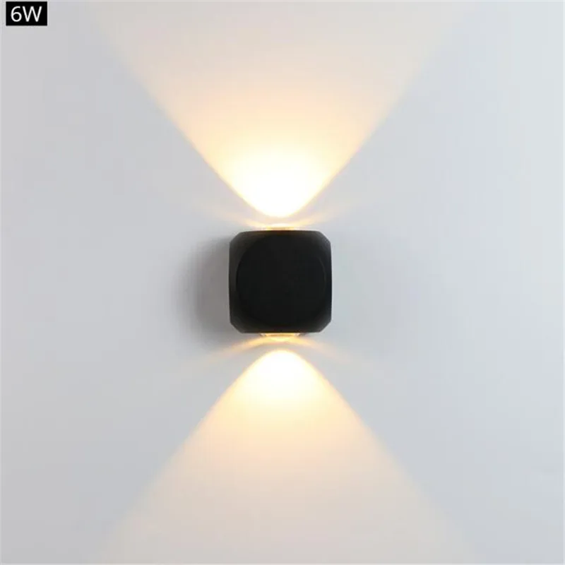 6W/12W светодиодный настенный светильник садовый для балкона IP65 наружный