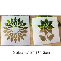 diy craft mandala auxiliary layering stencils for walls painting scrapbooking stamp album decor embossing paper card template