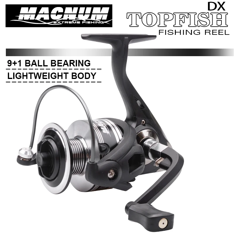 

MACNUM TOPFISH DX Spinning Fishing Reels 2000/3000/4000/5000/6000 6BB Gear Ratio 4.7:1/5.0:1 Metal Spool Wheel RED/BLACK/GOLD