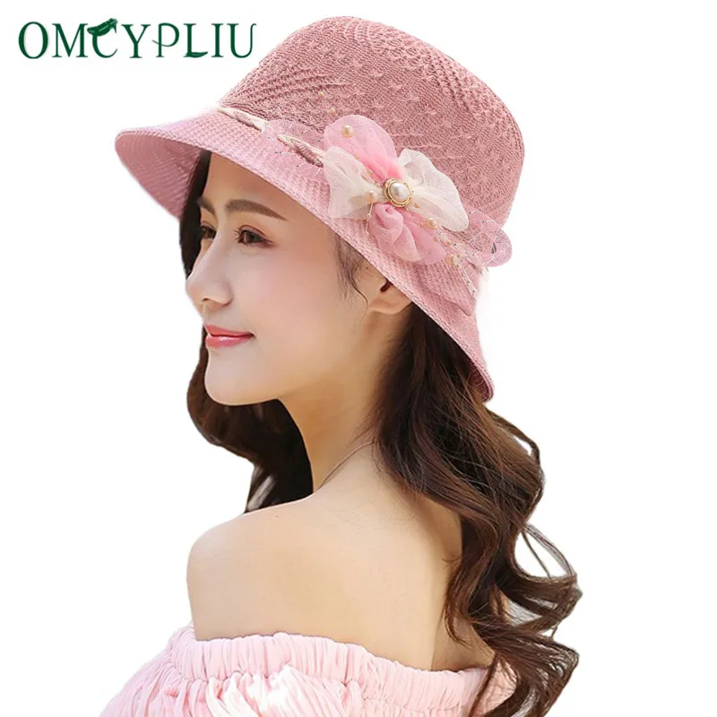 Панама женская солнцезащитная Пляжная Шляпа Фишера Кепка с защитой от