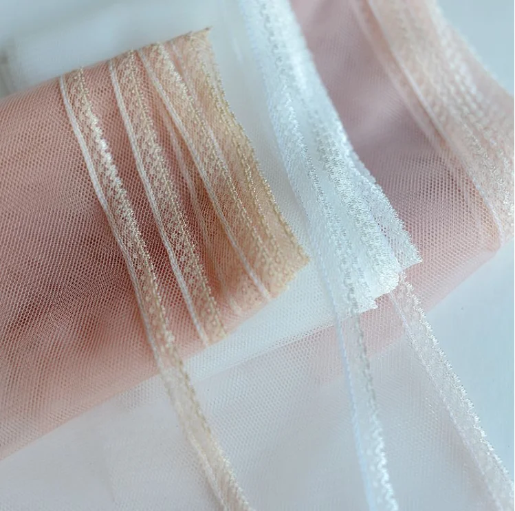 Изысканная вышитая Свадебная кружевная ткань 1 метр свадебная декоративная