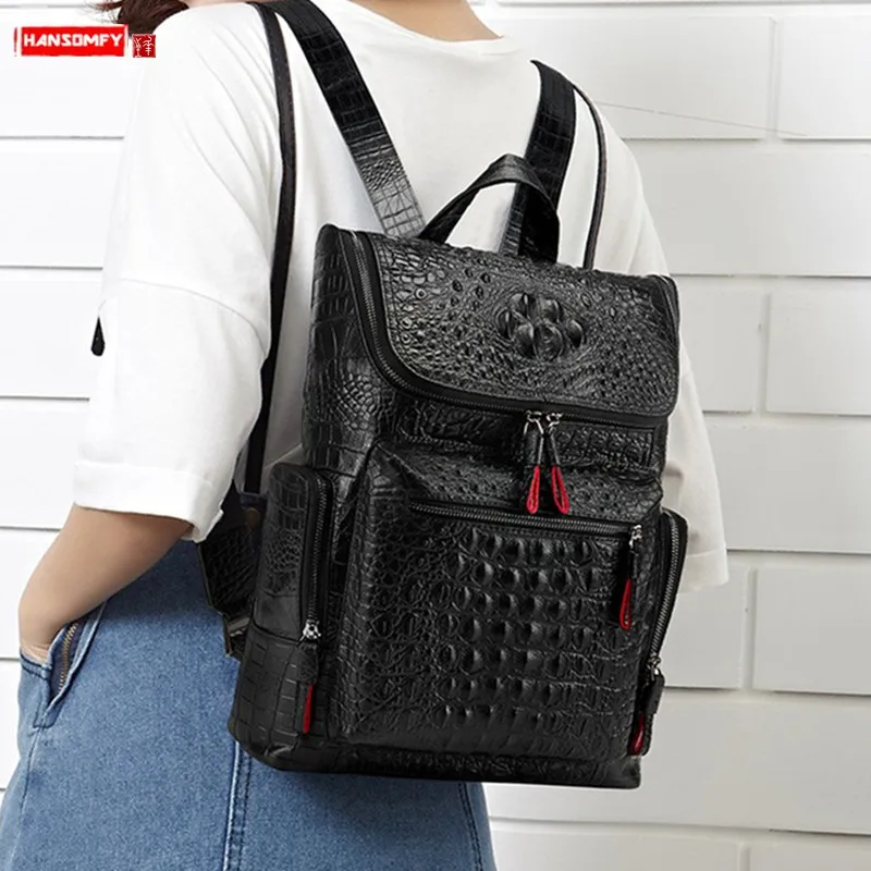 Женский рюкзак из натуральной кожи модная кожаная сумка через плечо