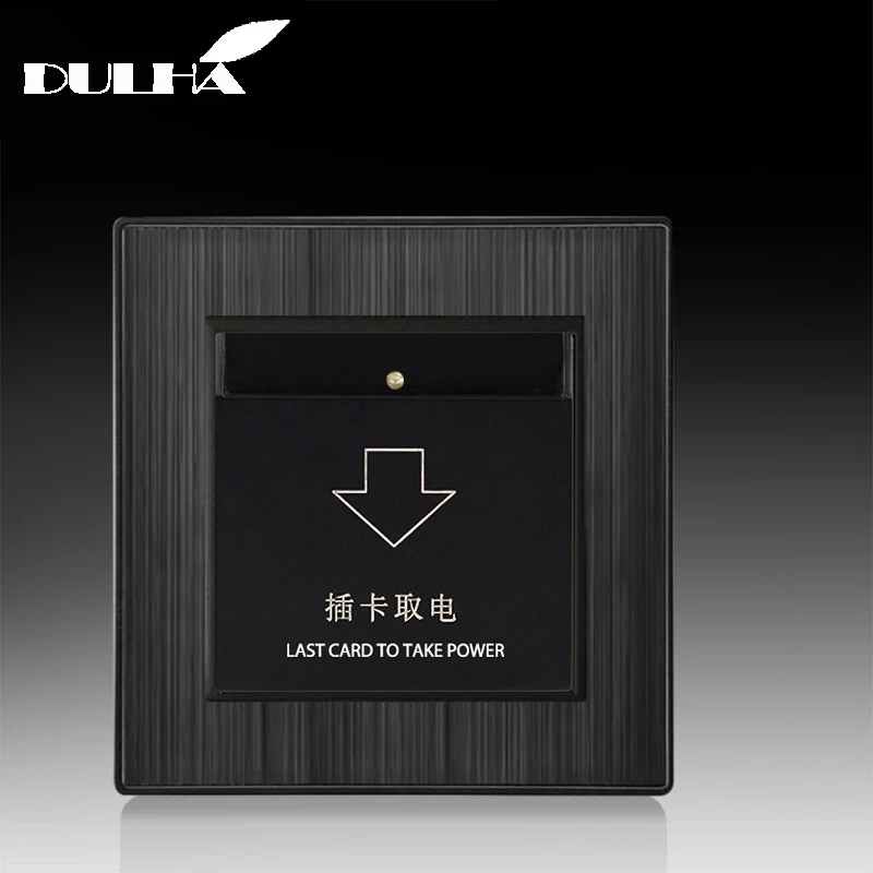 Luxury Insert Card For Power Wall light Switch 30A-40A Auto On Off Delay Energy saving Hotel Rent House Guest Room Switches |