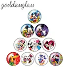 Набор из 10 круглых стеклянных кабошонов, 12182025 мм, 10 шт.