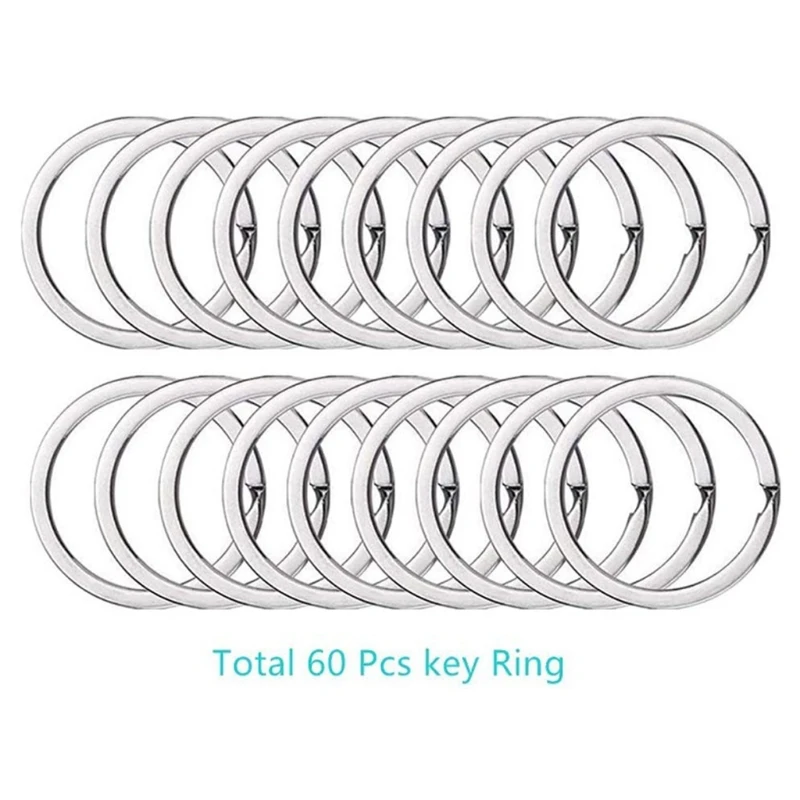 120 Pieces Swivel Clasps Bright Key Rings Metal Lanyard Snap Hooks Lobster Claw for Keychain Crafting | Украшения и аксессуары