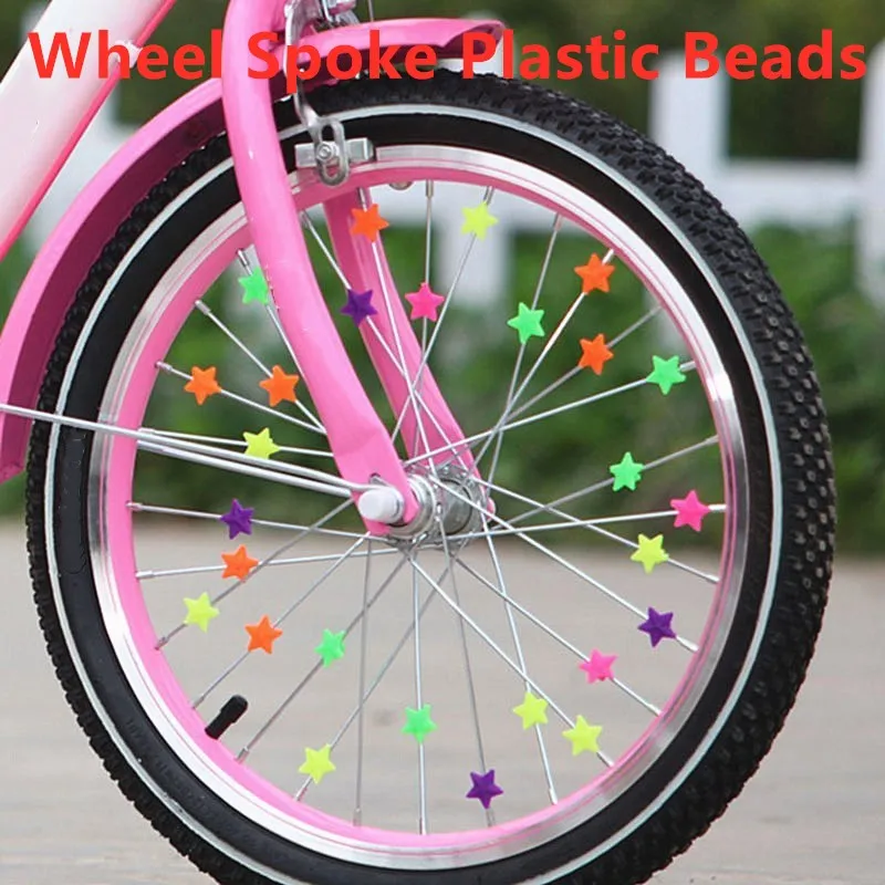 

New Bicycle Wheel Spoke Plastic Beads Multi Color Children Clips Decoration Bike Cycling Accessories Kids Gifts 36PCS/Set