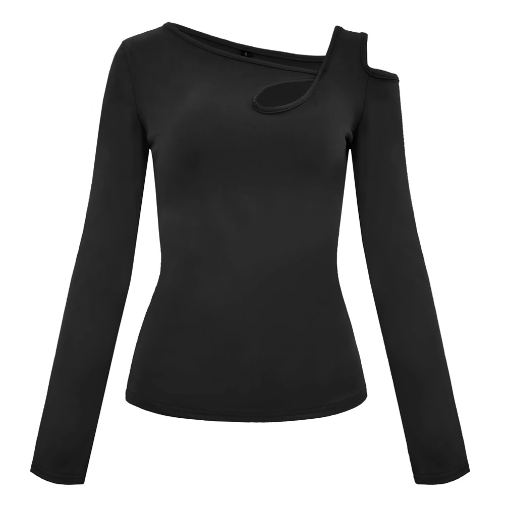 Женская летняя футболка однотонная эластичная открытая с открытыми плечами