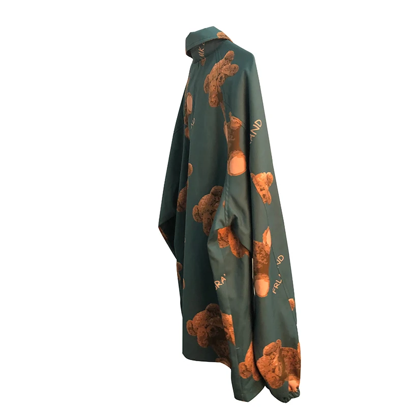 

XUXI Spring Autumn 2020 Women Coat Couple Hip Hop Casual Bear Letters Fashion Full Seal Printing Loose Streetwear FZ3467