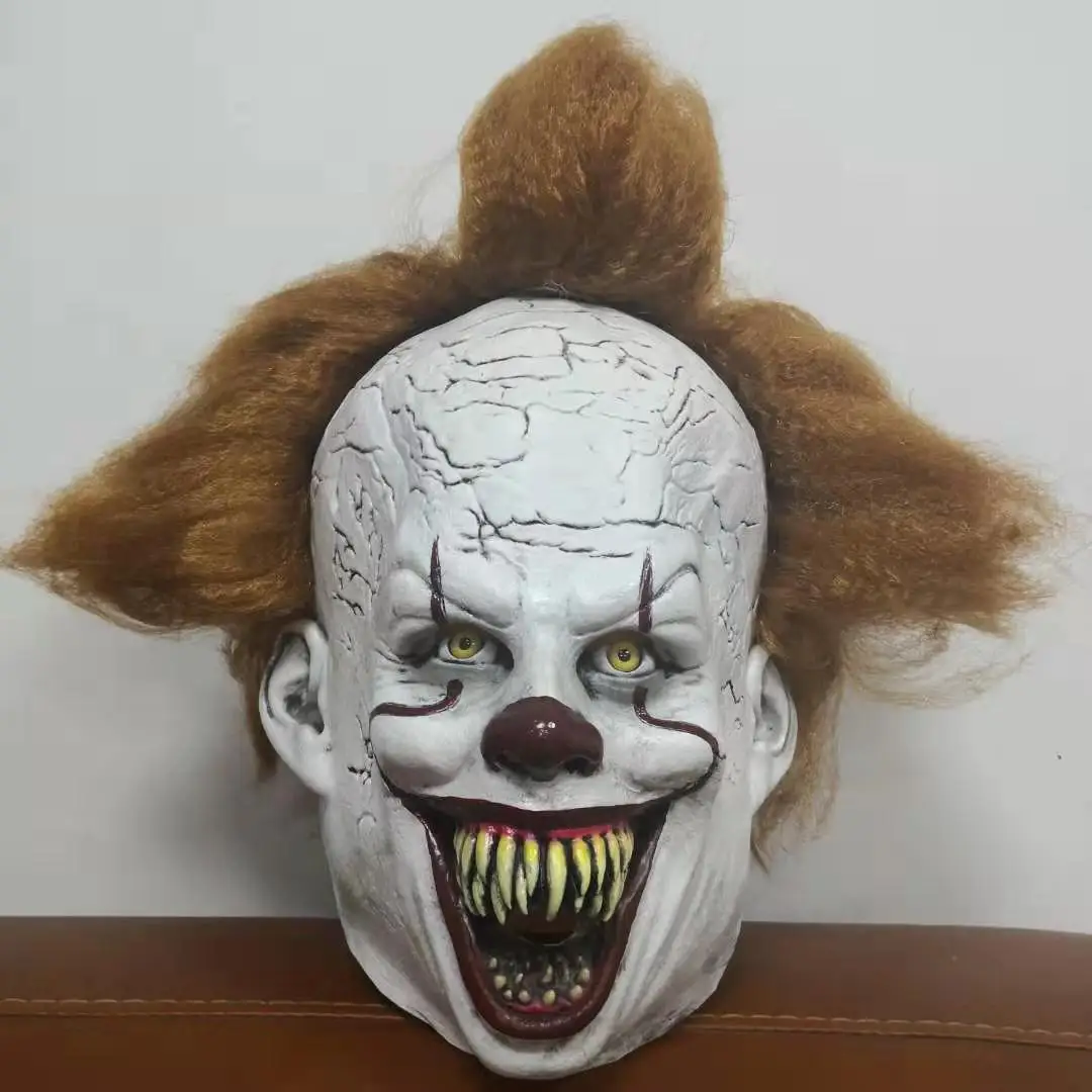Stephen Kings it Pennywise IT маска для Хэллоуина тушь ресниц лицо латексные маски страшные
