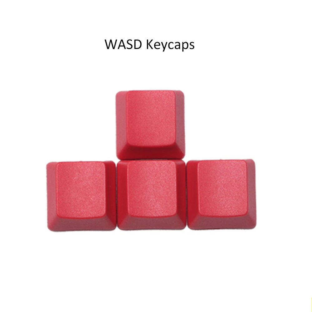 Пустые колпачки для ключей PBT чистого Красного цвета ESC Arrow WASD пробковые