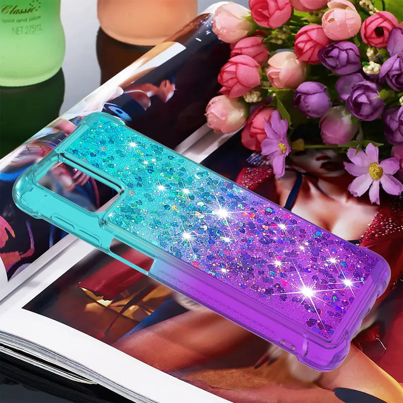 

For Samsung M51 Case Luxury Shockproof Phone Case For Samsung Galaxy M51 M 51 SM-M515F M515 6.7 Inch Liquid Quicksand Back Cover