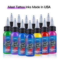 stable color retention high quality mast professional 1oz multicolor tattoo inks pigment tattoo artist ink