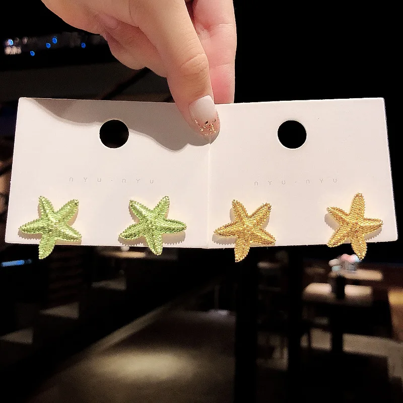

Wholesale New Starfish Vintage Women Stud Earrings Jewelry Gift