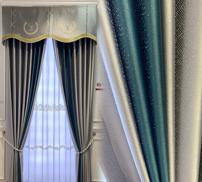Роскошные французские шторы в скандинавсветильник стиле классические занавески