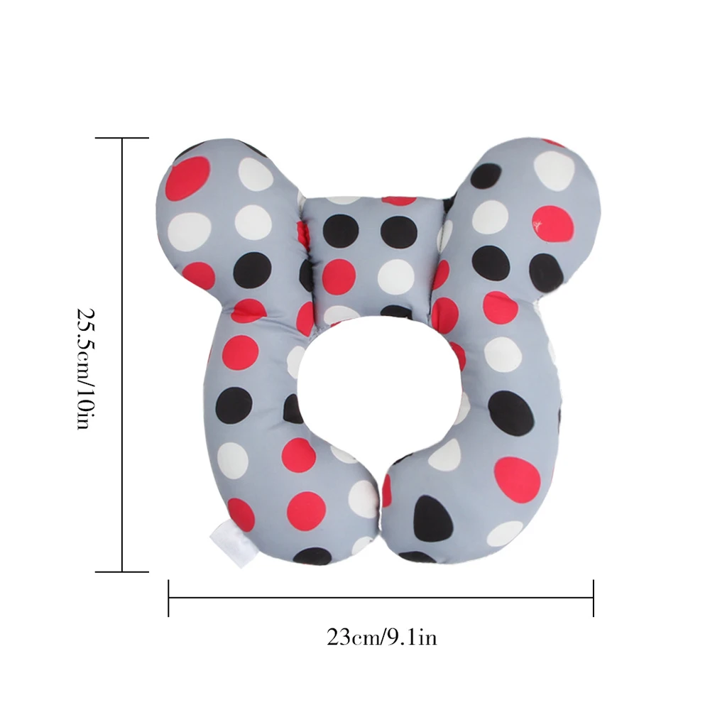 

Cartoon Cotton Stroller Prevent Car Safety Print Pad Neck Cushion Baby U-Shaped Pillow Cervical Protection Infant Head Support